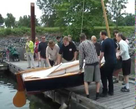 Oarlock and Sail Wooden Boat Club